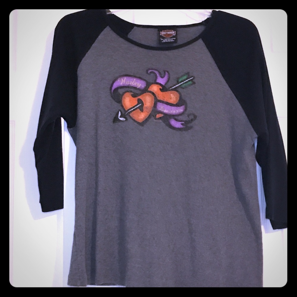Harley-Davidson three quarter sleeve shirt
